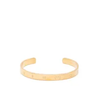 maison margiela bracelet à logo numerical gravé - or