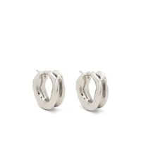vann jewelry boucles d'oreilles à design asymétrique - argent