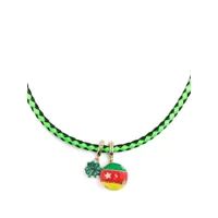lauren rubinski collier à pendentif trèfle - vert