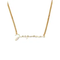 jacquemus collier à pendentif logo - or