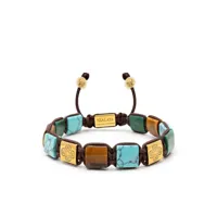 nialaya jewelry bracelet the dorje à perles - bleu