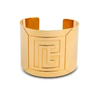 balmain bracelet à logo gravé - or