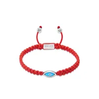 nialaya jewelry bracelet evil eye - rouge