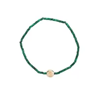 luis morais bracelet good luck en or 14ct - vert