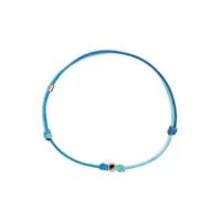luis morais bracelet medium ball en or 14ct serti de saphirs - bleu