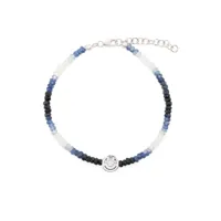 roxanne first bracelet smiley serti de saphirs - bleu