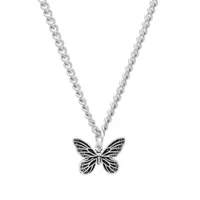 nialaya jewelry collier à pendentif papillon - argent
