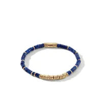 john hardy bracelet en or 14ct serti de lapis - bleu