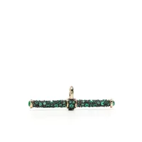 lucy delius jewellery pendentif en or 14ct à bride salomé - vert