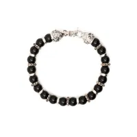 emanuele bicocchi bracelet arabesque à perles - noir