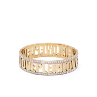 philipp plein bracelet à logo - or