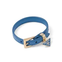 prada bracelet en cuir saffiano - bleu