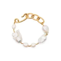jil sander bracelet à perles - or