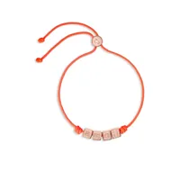dodo bracelet amo à détails de perles - orange