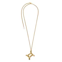 jil sander collier à pendentif zodiaque - or