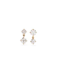 lizzie mandler fine jewelry boucles d'oreilles en or 18ct pavées de diamants