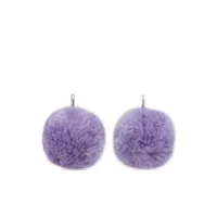 marni boucles d'oreilles pendantes à ornements - violet