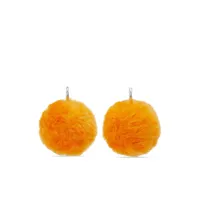 marni boucles d'oreilles pendantes à ornements - orange