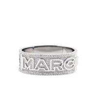 marc jacobs bracelet pavé de cristaux à logo - argent