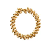 burberry bracelet à maillons épais en plaqué or