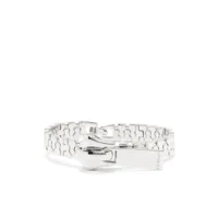 off-white bracelet à zip oversize - argent