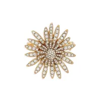 dolce & gabbana broche daisy à ornements en cristal (30 mm)