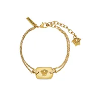 versace bracelet à plaque medusa - or
