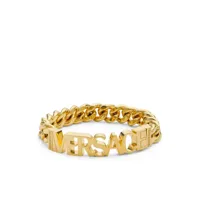 versace bracelet à logo - or
