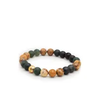 nialaya jewelry bracelet serti de pierres variées - vert
