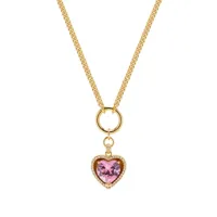nialaya jewelry collier doré à pendentif cœur