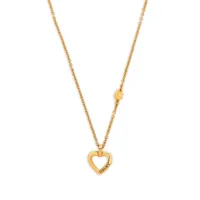 versace collier à pendentif cœur medusa - or