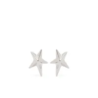 mugler puces d'oreilles à design d'étoile - argent
