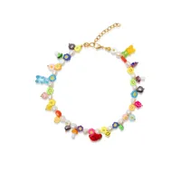 nialaya jewelry collier ras-du-cou à perles - blanc