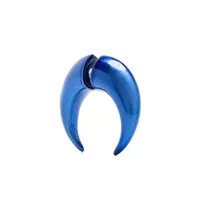 marine serre boucle d'oreille shamanic moon - bleu