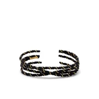 maison margiela bracelet à design de bracelet - noir