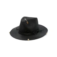 ruslan baginskiy chapeau piercing canotier - noir