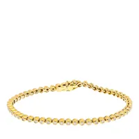 diamondline bijouterie, bracelet 585 55 diamonds total approx. 0,75 ct. h- en gold - pour dames