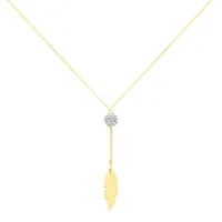 collier powoo or jaune strass