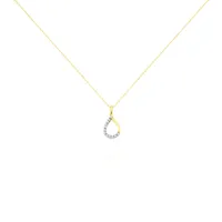 collier chrystalise or jaune diamant
