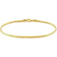 bracelet ivy maille haricot or jaune