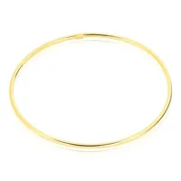 bracelet jonc cynthia fil rond lisse or jaune
