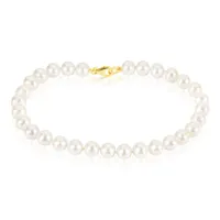 bracelet macy or jaune perle de culture