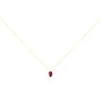 collier ovale or jaune rubis