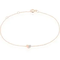 bracelet emilia or rose diamant