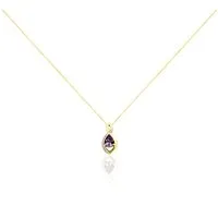 collier dalil or jaune amethyste oxyde