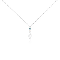 collier argent blanc angelika pierres synthetiques
