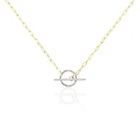 collier loved one or jaune diamant