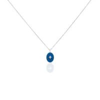 collier goddess argent blanc turquoise