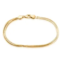 bracelet ariane plaquã© or jaune