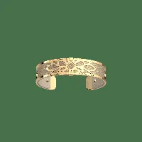 dahlia bracelet, cream / gold glitter reversible insert